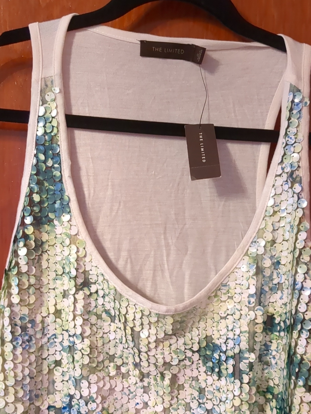 The Limited Sequin Tank Top - Iridescent Multi